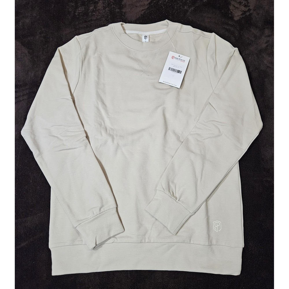 Born Primitive Men's Crewneck Sweatshirt Beige Size Small